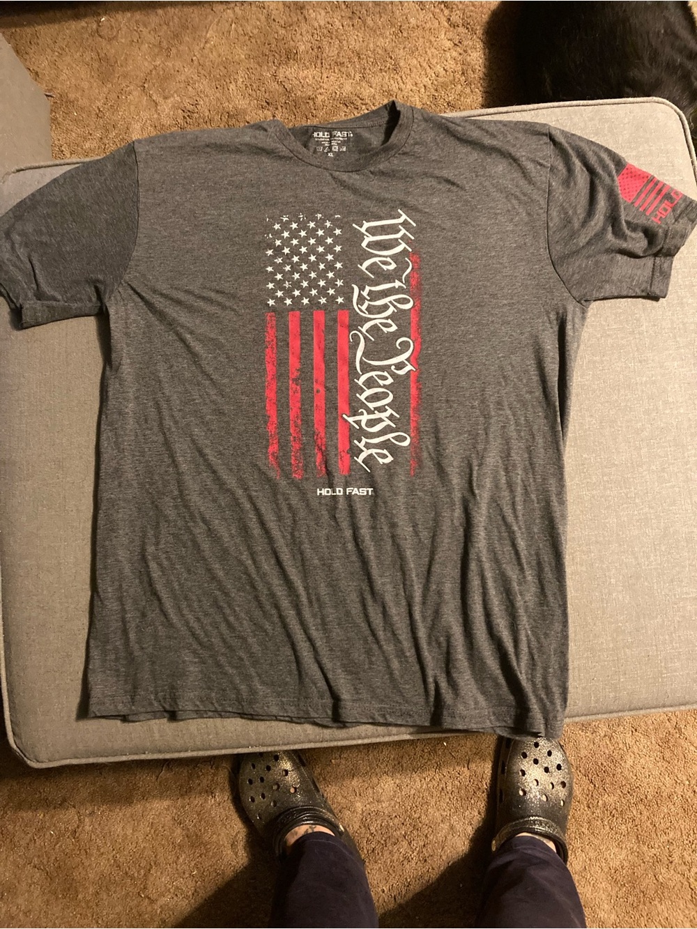 'We the People' Grey Graphic Tee - Men's Shirt